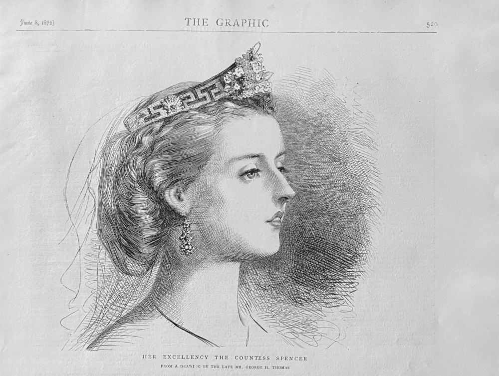 Her Excellency the Countess Spencer. 1872.  (Charlotte).