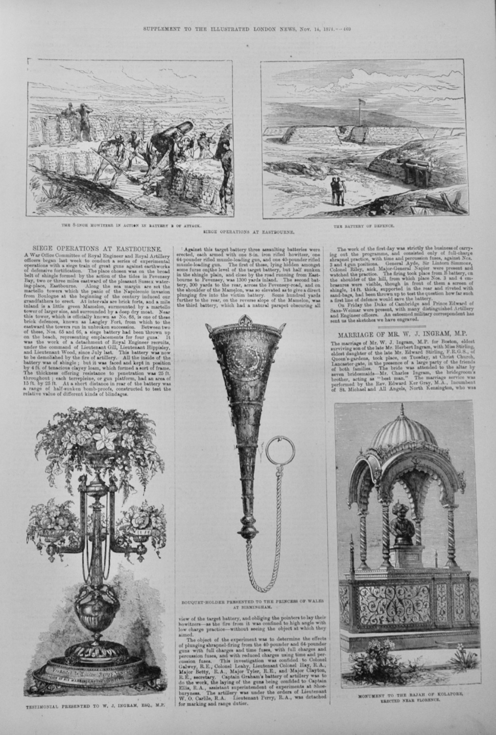 Siege Operations at Eastbourne - 1874