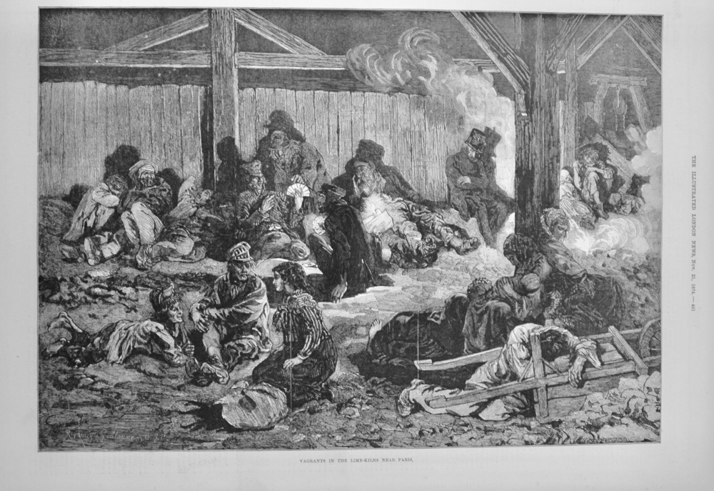 Vagrants in the Lime Kilns, near Paris - 1874