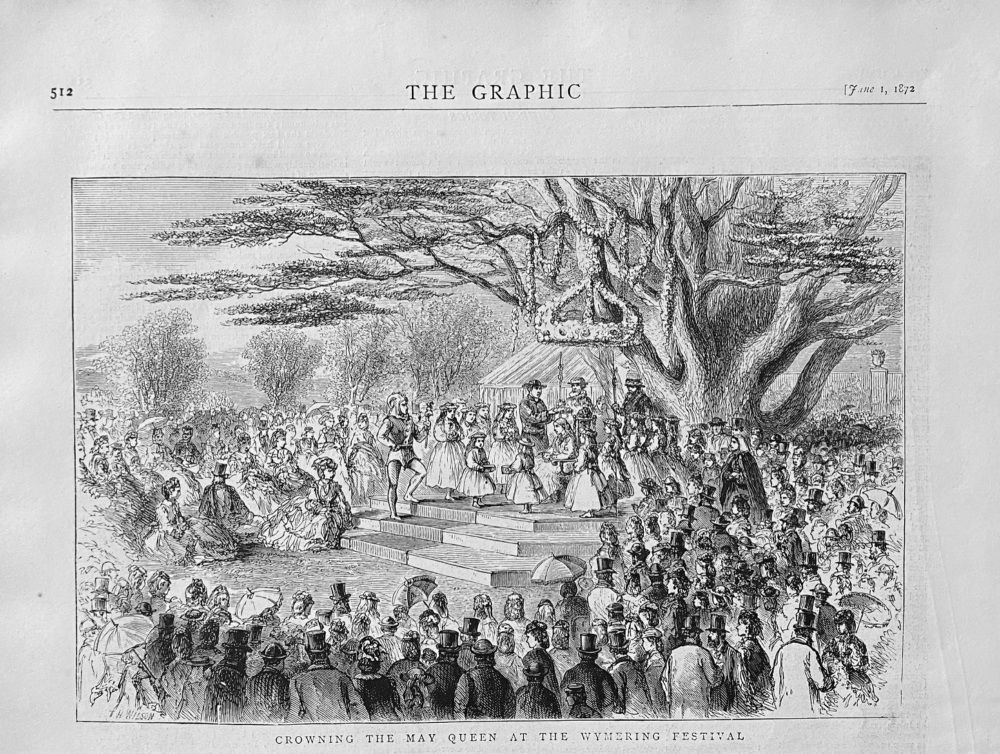 Crowning the May Queen at the Wymering Festival.  1872.