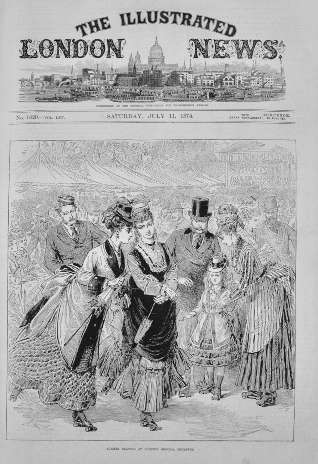 Summer Skating at Prince's Ground, Brompton - 1874