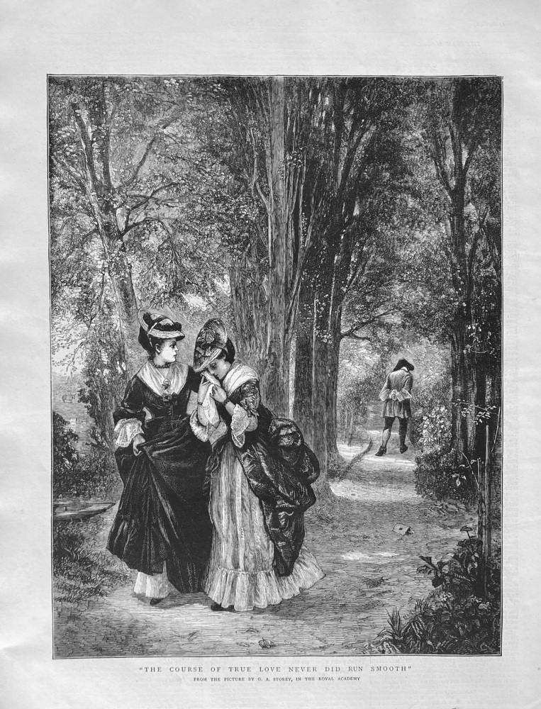 "The Course of True Love never did run Smooth."  1872.