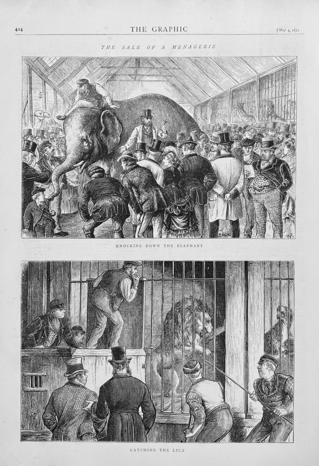 The Sale of a Menagerie.  1872.