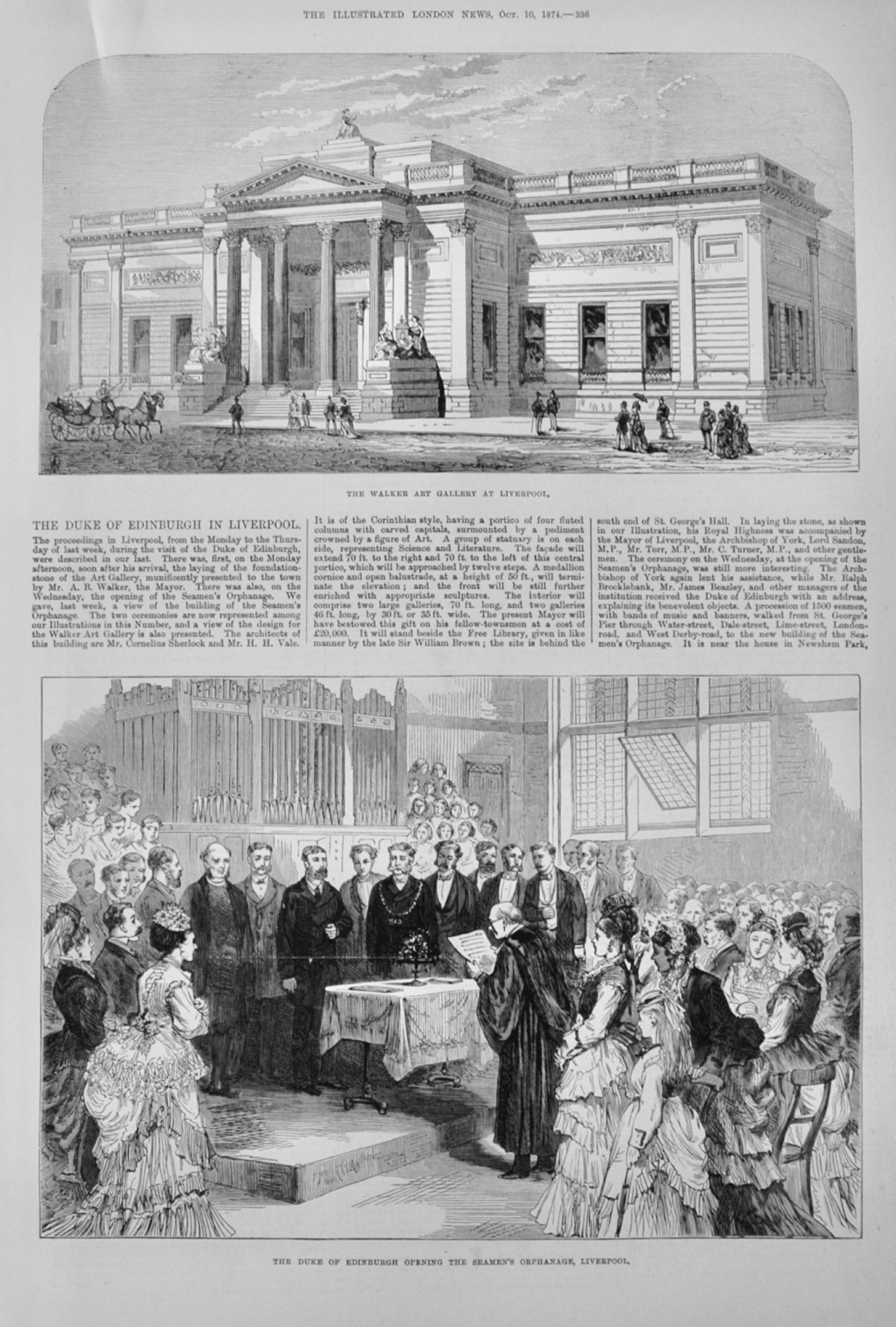 The Duke of Edinburgh in Liverpool - 1874