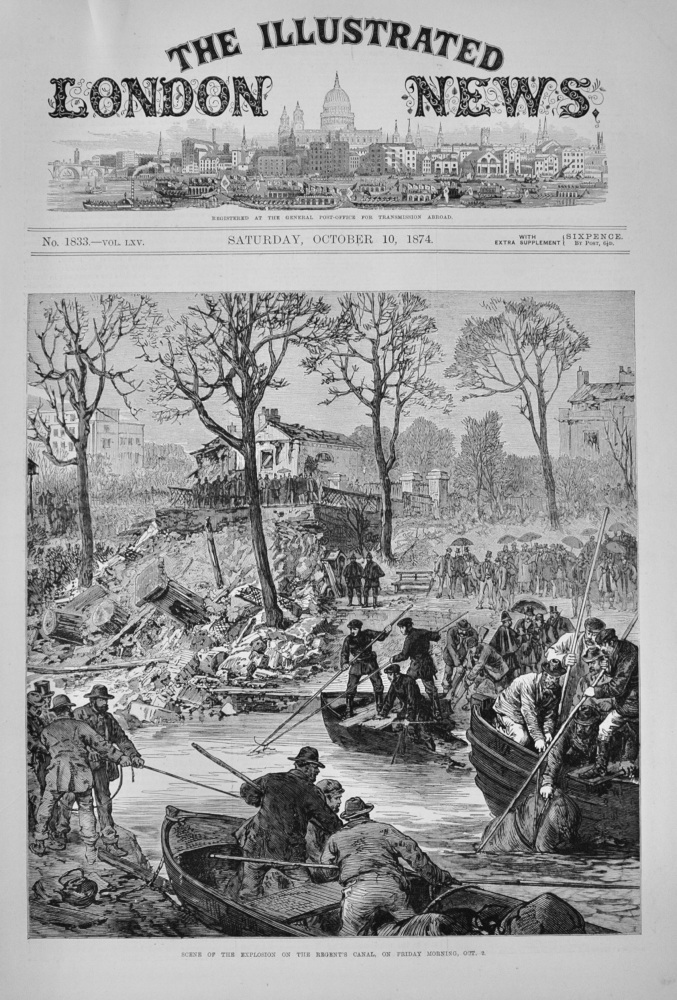 The Explosion on Regent's Canal - 1874