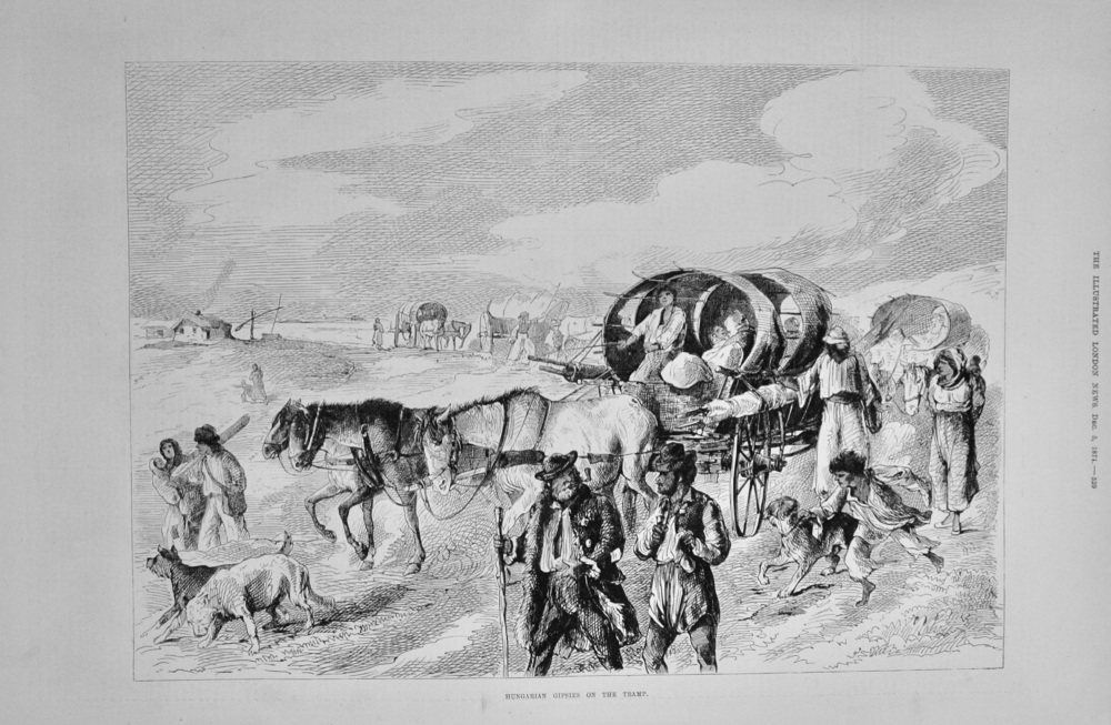 Hungarian Gipsies on the Tramp - 1874