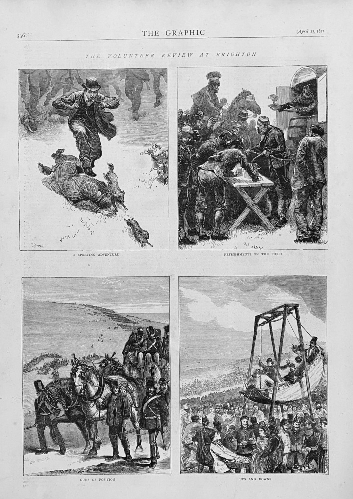 The Volunteers Review at Brighton.  1872.