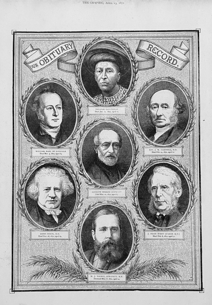 Our Obituary Record.  1872.