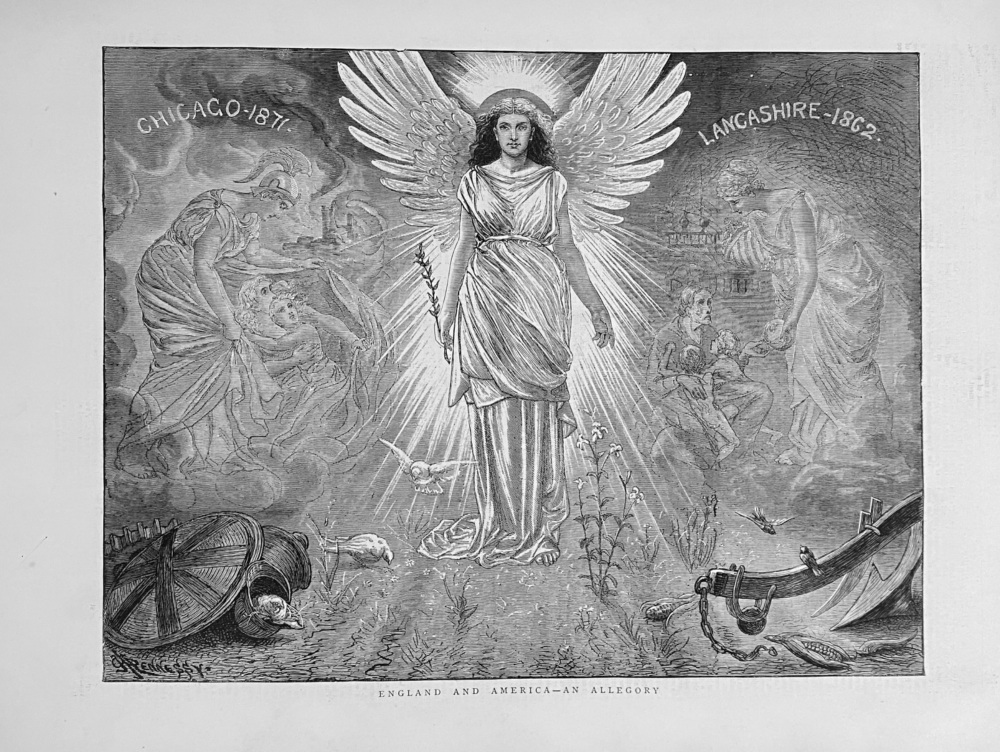 England and America - An Allegory.  1872.