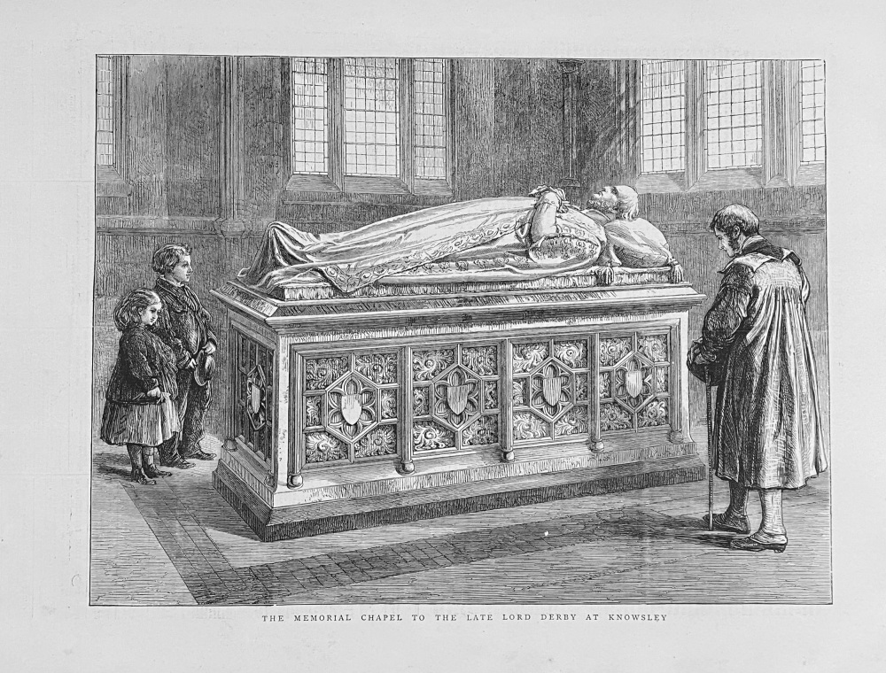 The Memorial Chapel to the Late Lord Derby at Knowsley. 1872.