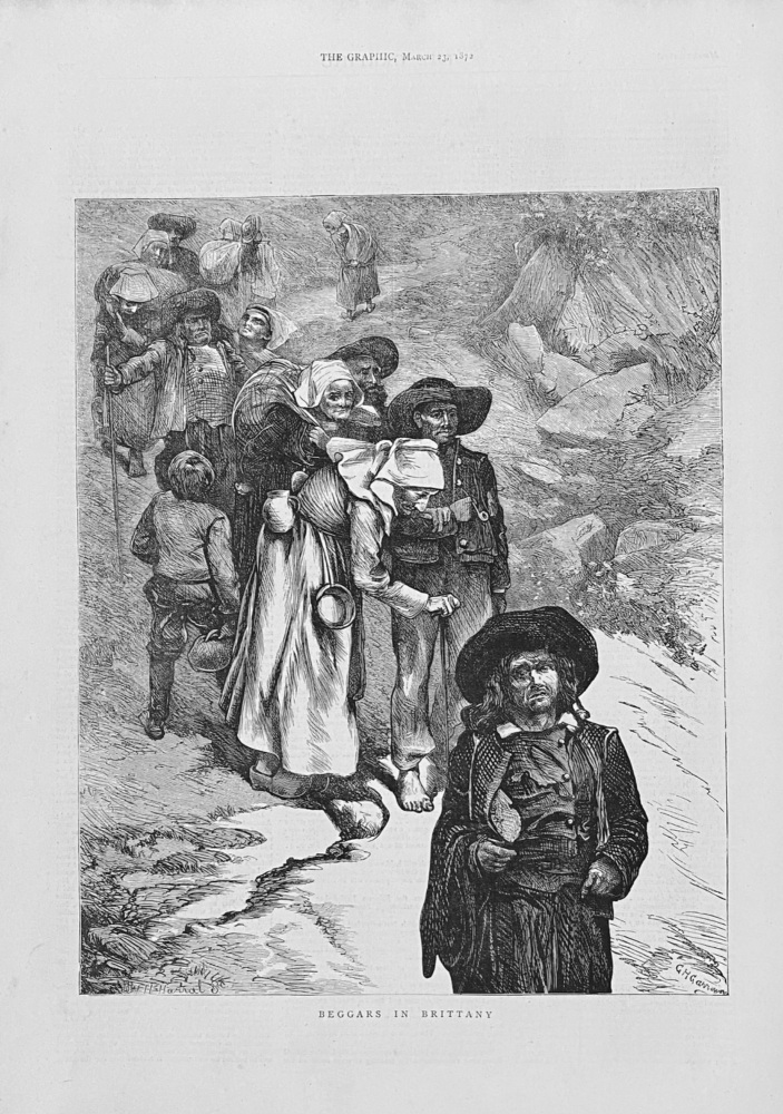 Beggars in Brittany.  1872.