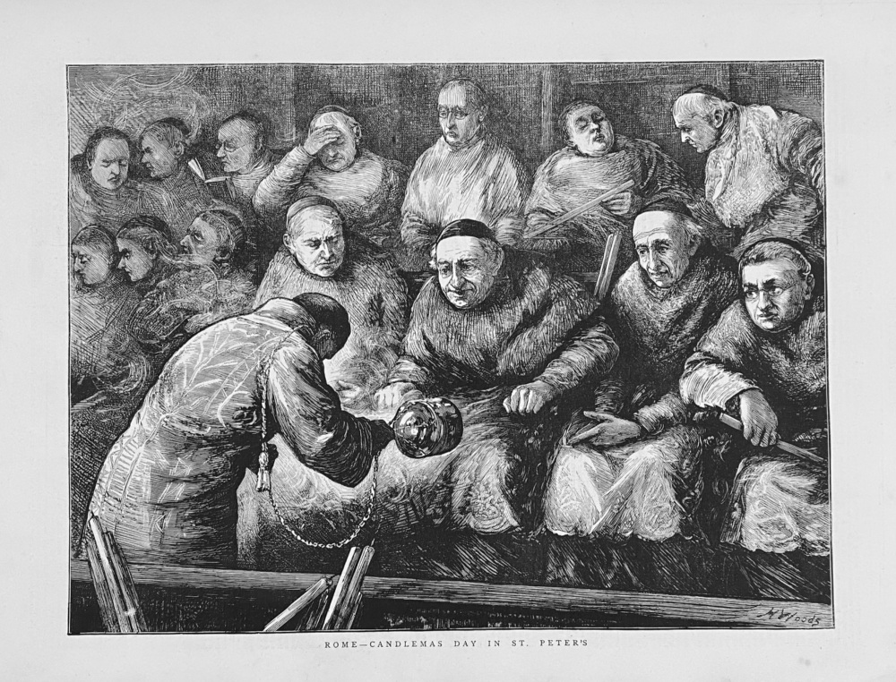 Rome- Candlemas Day in St. Peter's. 1872.