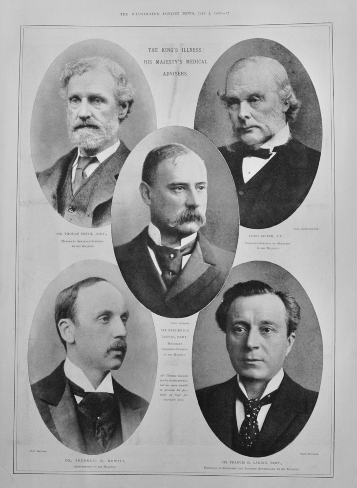 The King's Illness: His Majesty's Medical Advisers - 1902