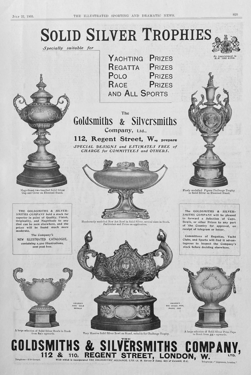 The Goldsmiths & Silversmiths Company.  1905.