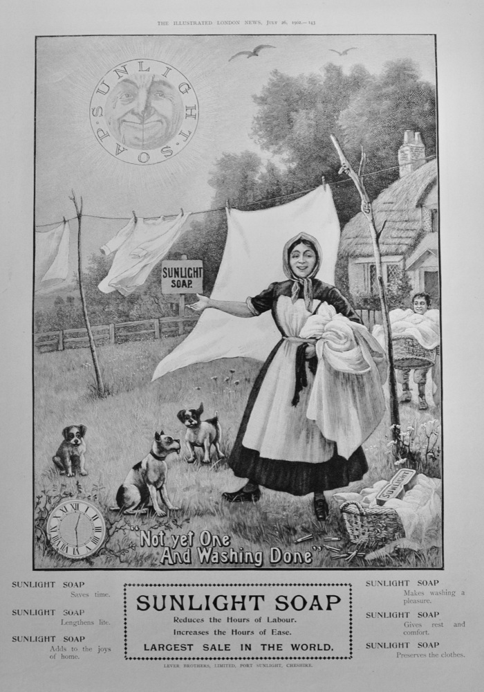 Sunlight Soap advert - 1902