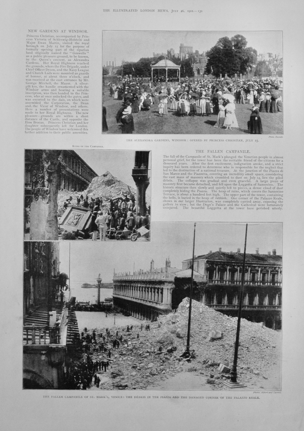 The Fallen Campanile - 1902