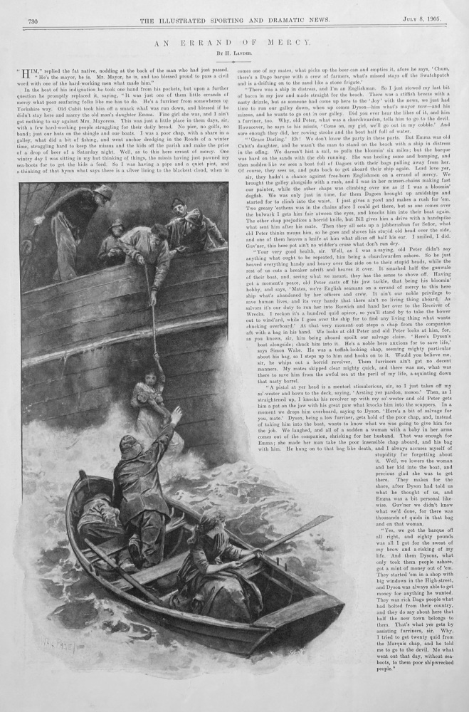 An Errand of Mercy.  Written by H. Lander.   1905.