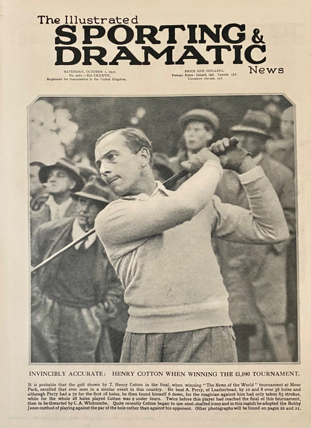 The Illustrated Sporting and Dramatic News - October 1, 1932