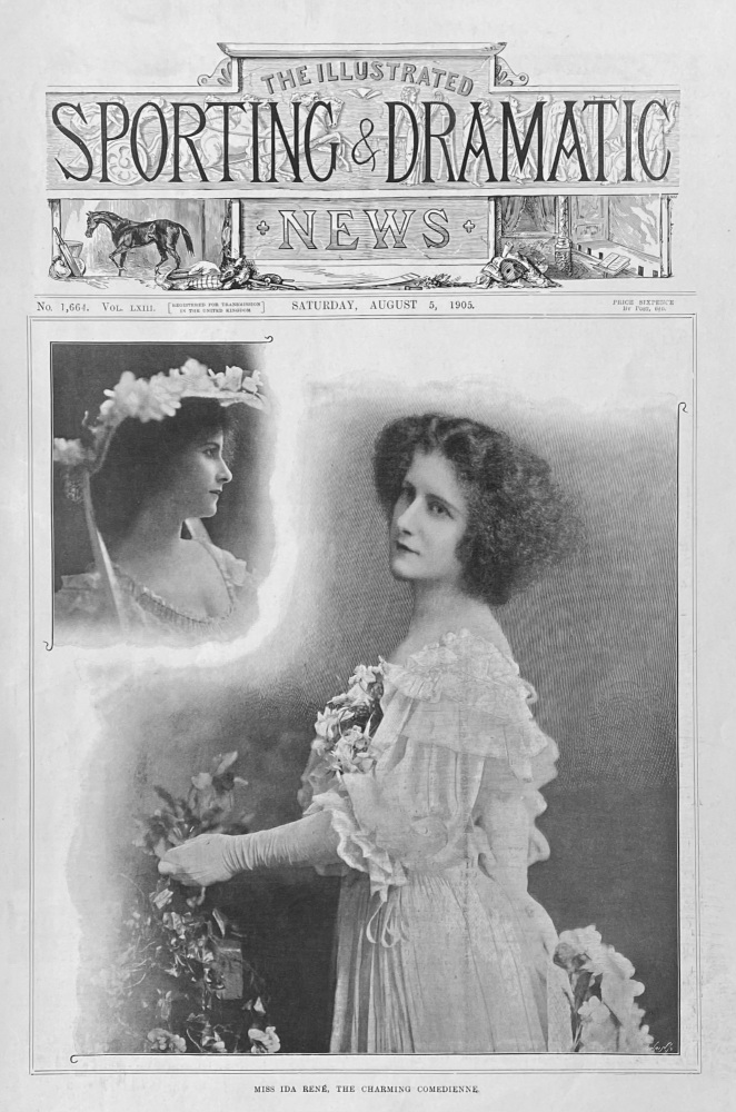 Miss Ida Rene, The Charming Comedienne.  1905.