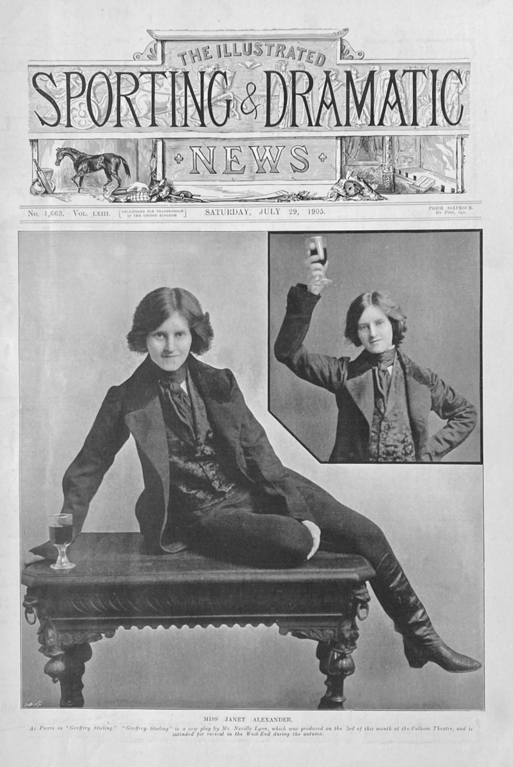 Miss Janet Alexander.  1905.