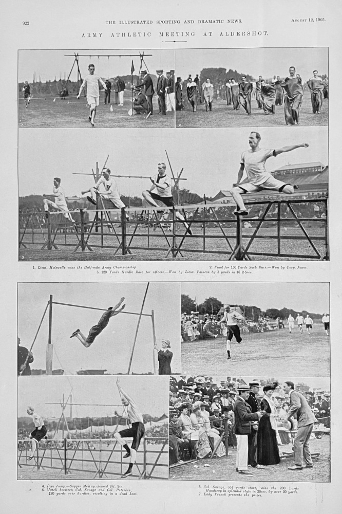 Army Athletic Meeting at Aldershot.  1905.