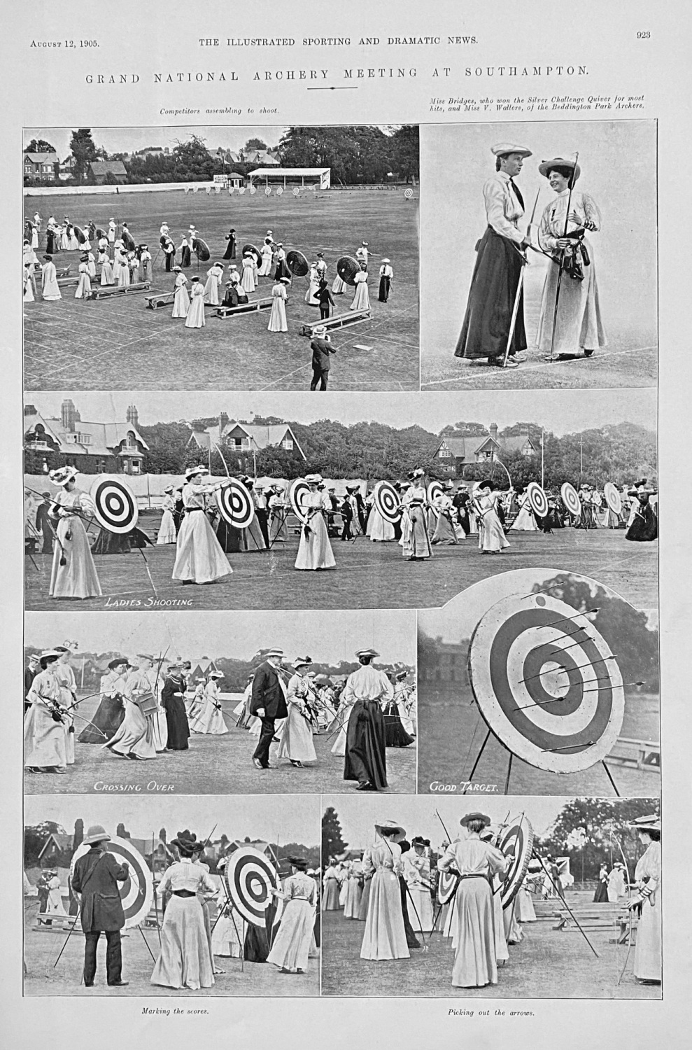 Grand National Archery Meeting at Southampton.  1905.