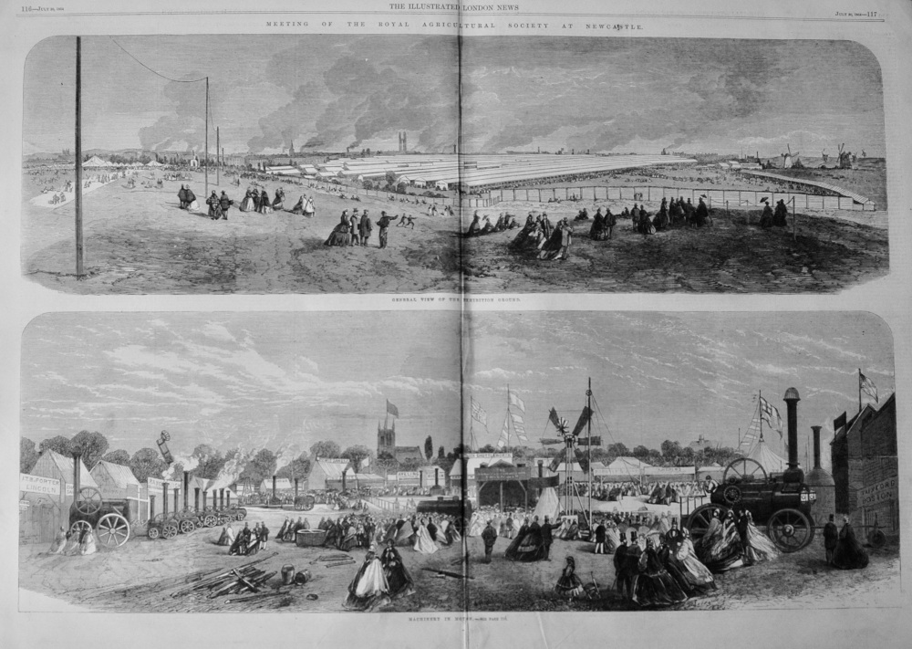 Meeting of the Royal Agricultural Society at Newcastle - 1864