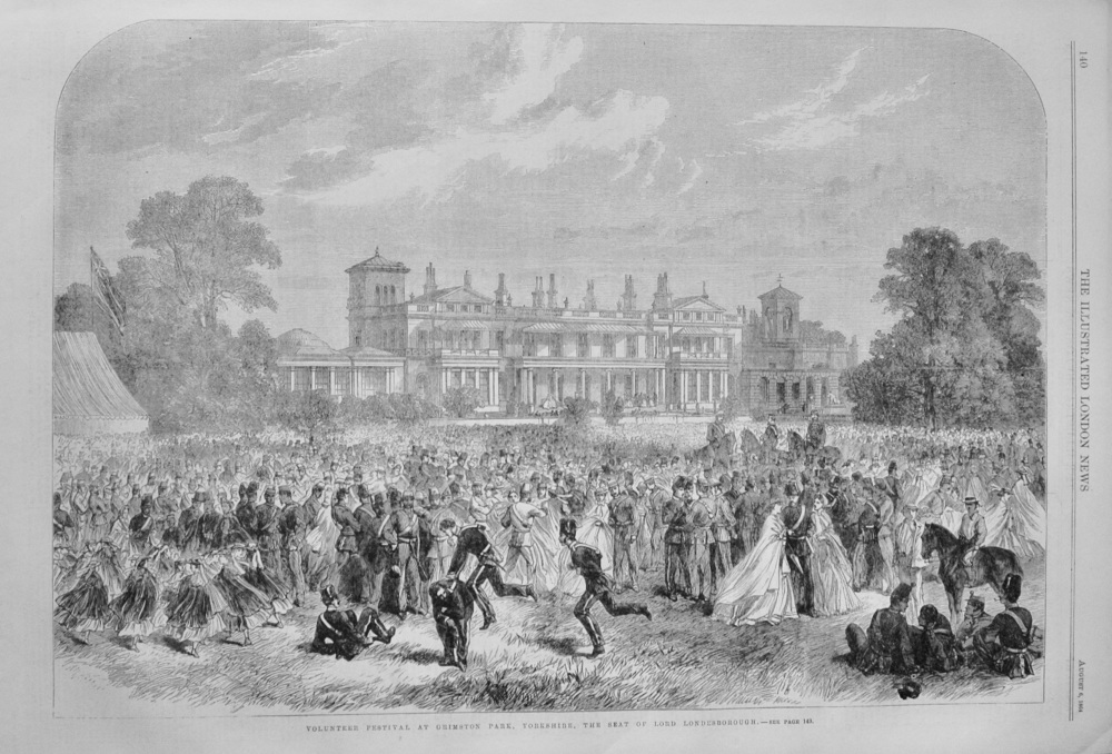Volunteer Festivities at Grimston, Park, Yorkshire - 1864