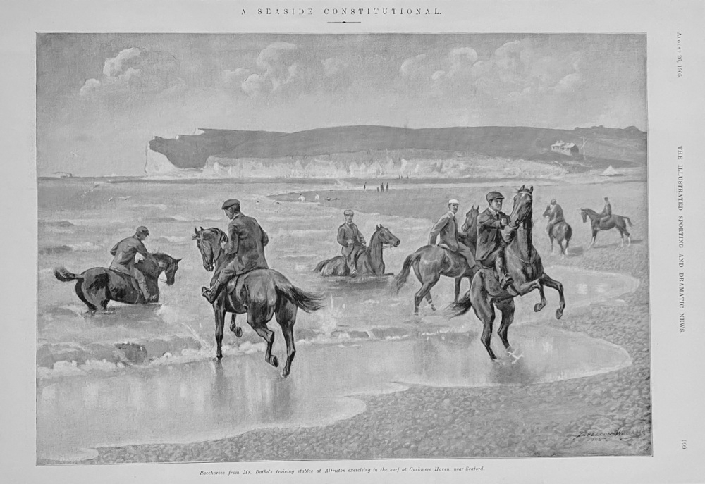 A Seaside Constitutional.  1905.