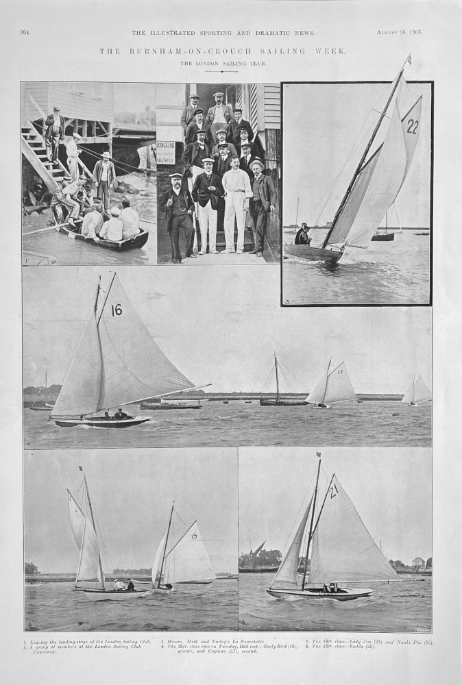 The Burnham- on- Crouch  Sailing Week.  1905.