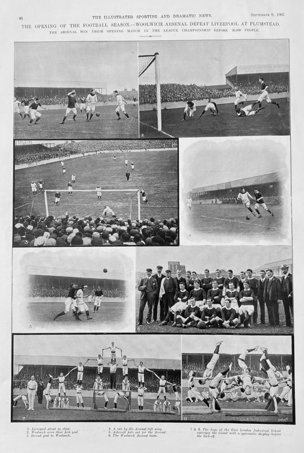 The Opening of the Football Season.- Woolwich Arsenal Defeat Liverpool at P