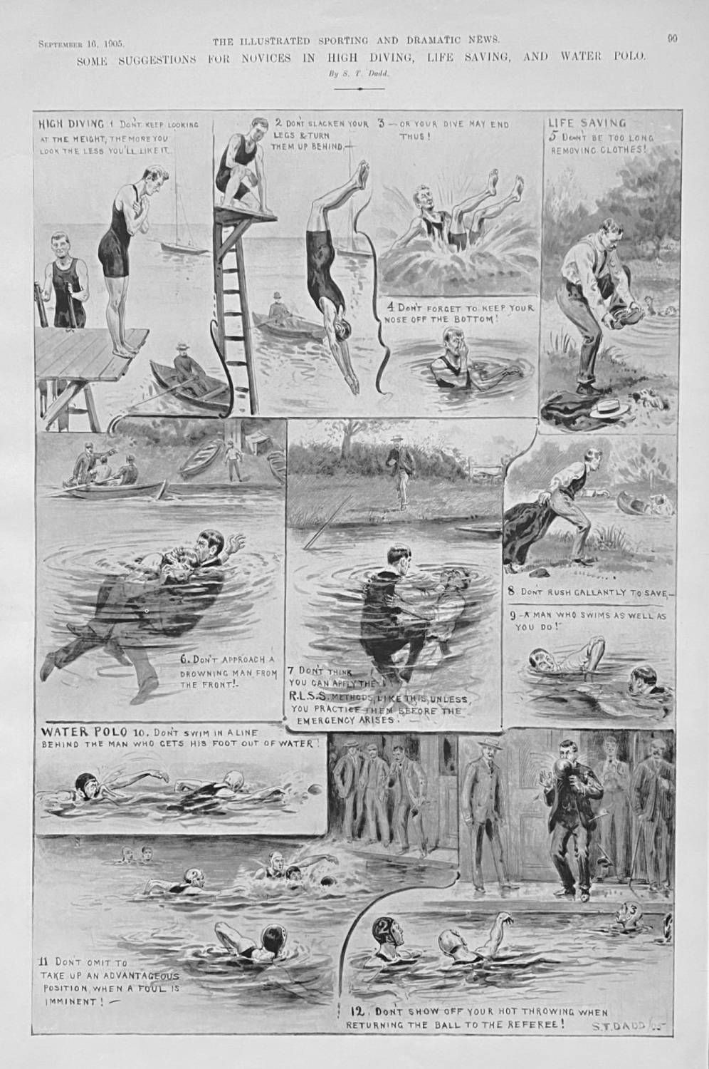 Some Suggestions for Novices in High Diving,  Life Saving, and Water Polo. 
