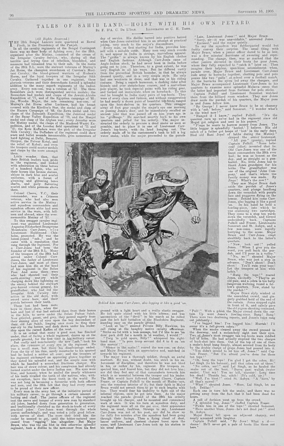 Tales of Sahib Land.-  Hoist With His Own Petard.     Written by F. D'A. C.