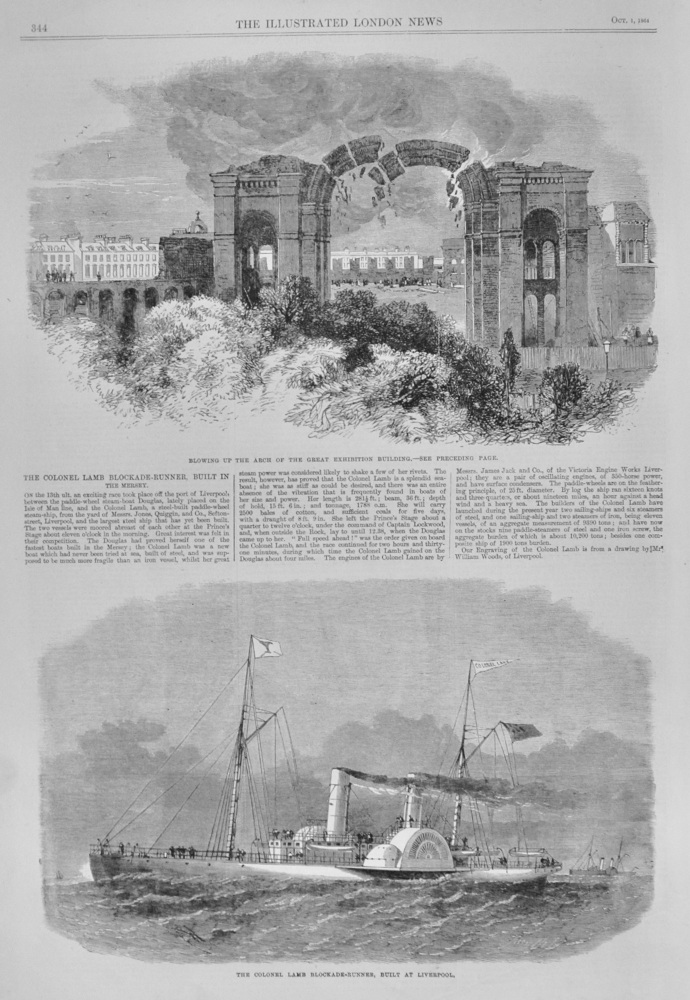The "Colonel Lamb" - built at Liverpool - 1864