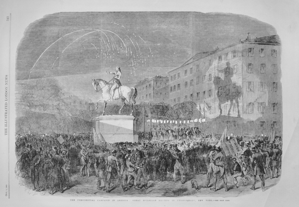 The Presidential Campaign in America - 1864