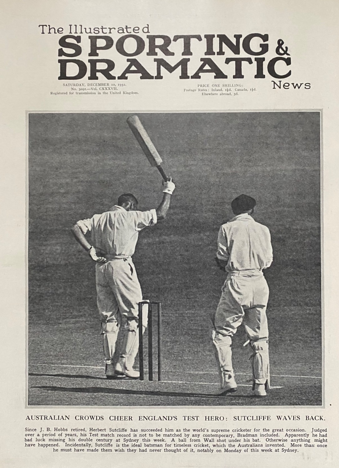 The Illustrated Sporting and Dramatic News - December 10, 1932