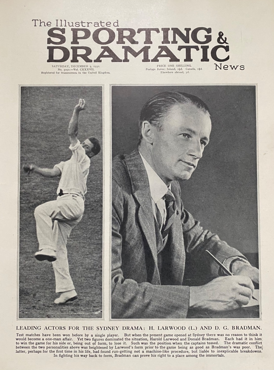 The Illustrated Sporting and Dramatic News - December 3, 1932