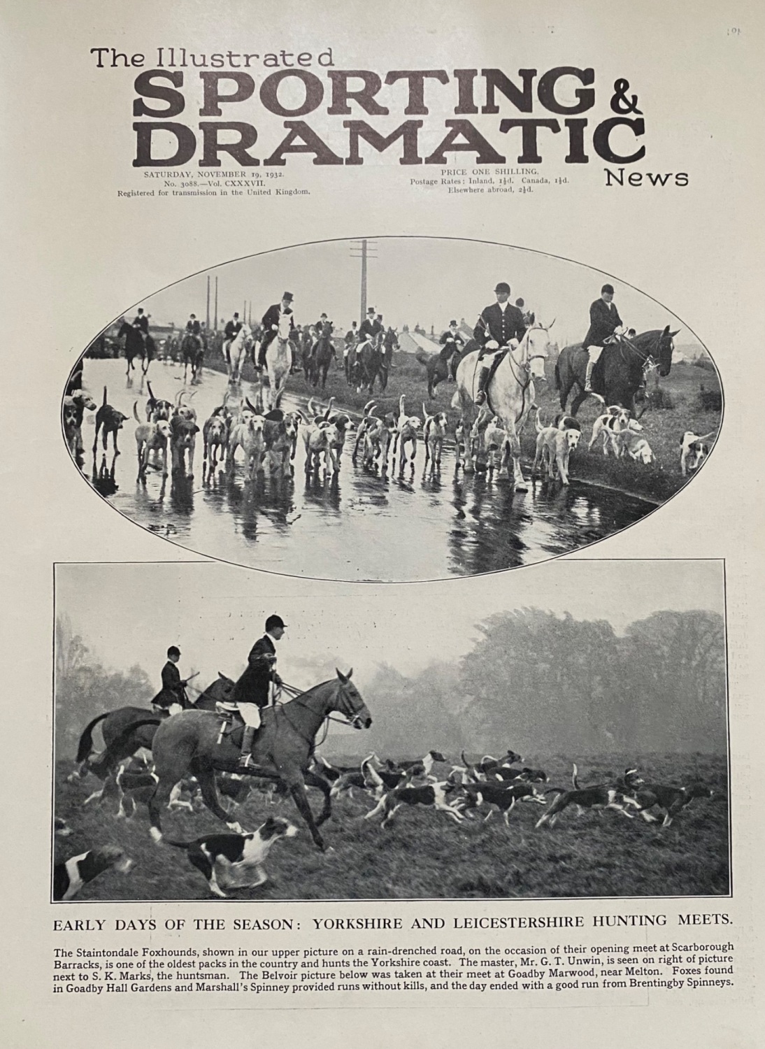 The Illustrated Sporting and Dramatic News - November 19, 1932