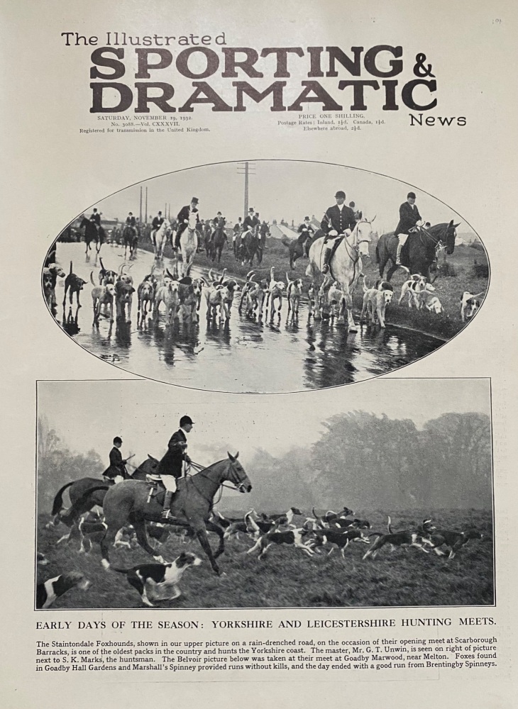 The Illustrated Sporting and Dramatic News - November 19, 1932