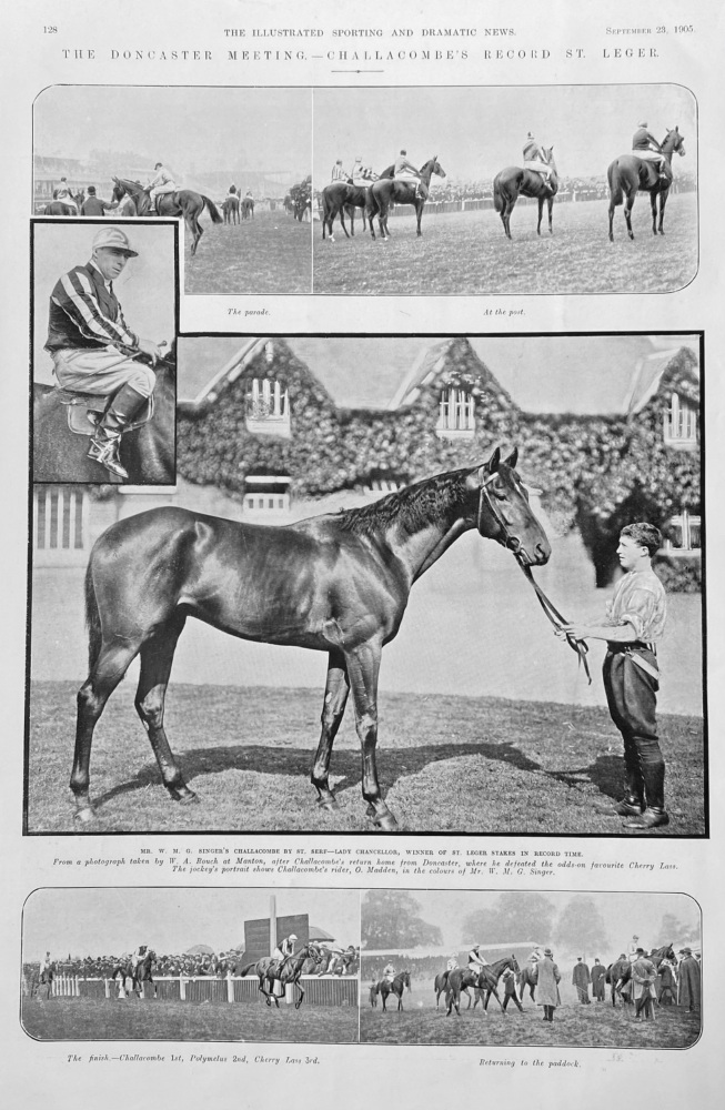 The Doncaster Meeting.-  Challacombe's Record St. Leger. 1905.