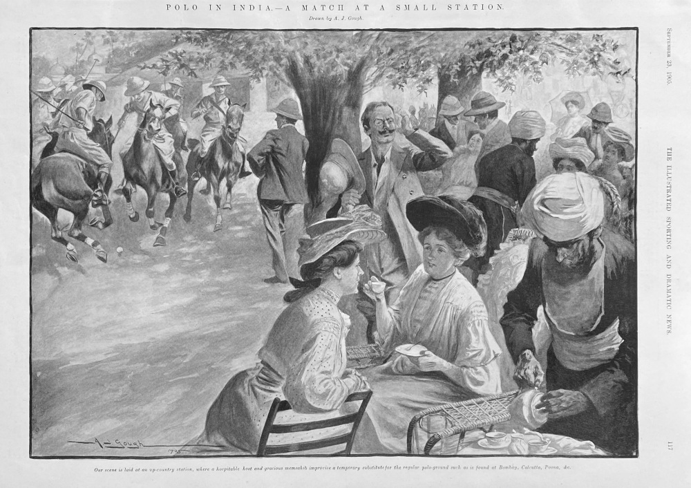 Polo in India.-  A Match at a small Station.  1905.