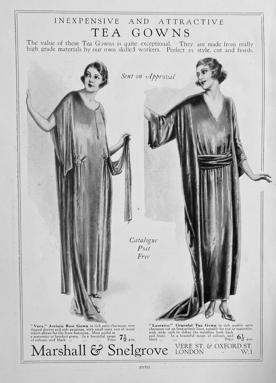 Marshall  &  Snelgrove.  1922.