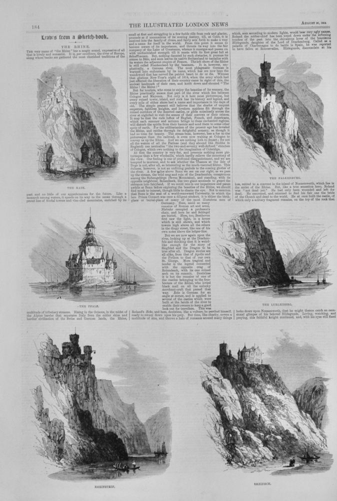 Leaves from a Sketch Book - The Rhine - 1864