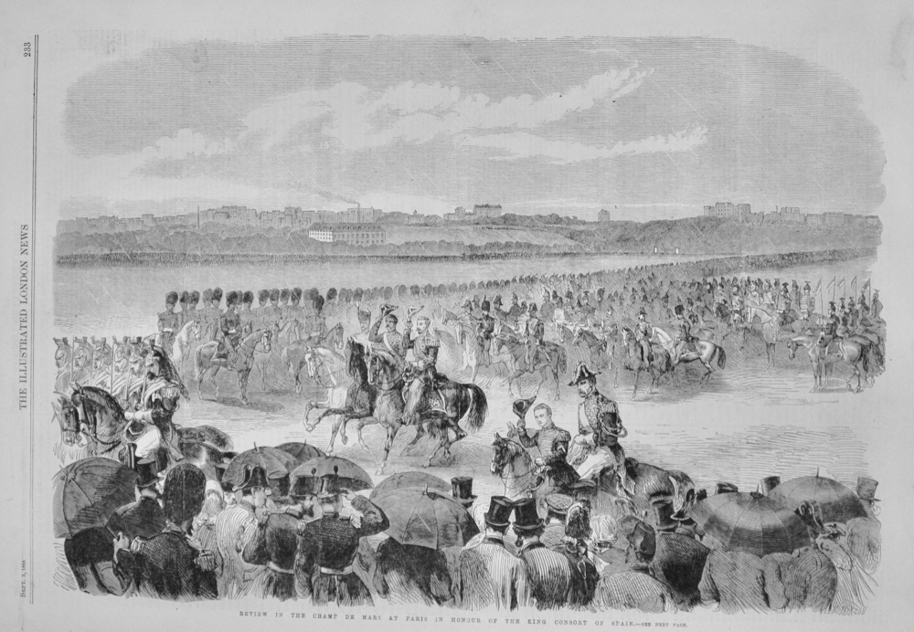 Grand Review in the Champ De Mars at Paris - 1864