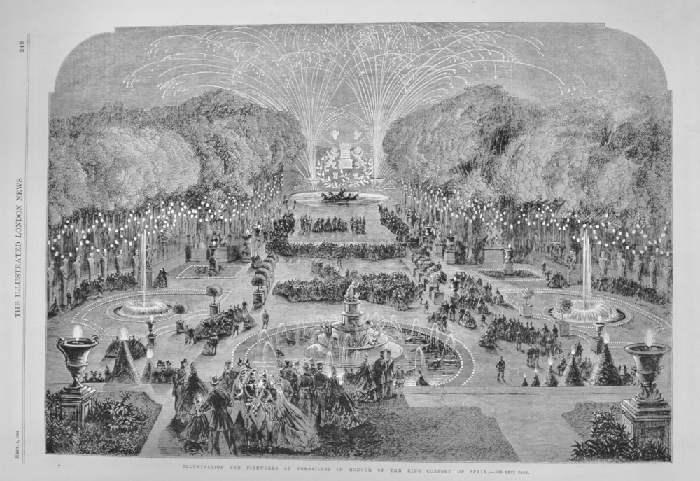 Reception for the King of Spain at Versailles - 1864