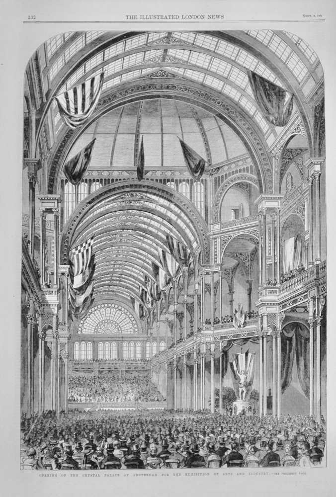 Opening of the Amsterdam Crystal Palace - 1864
