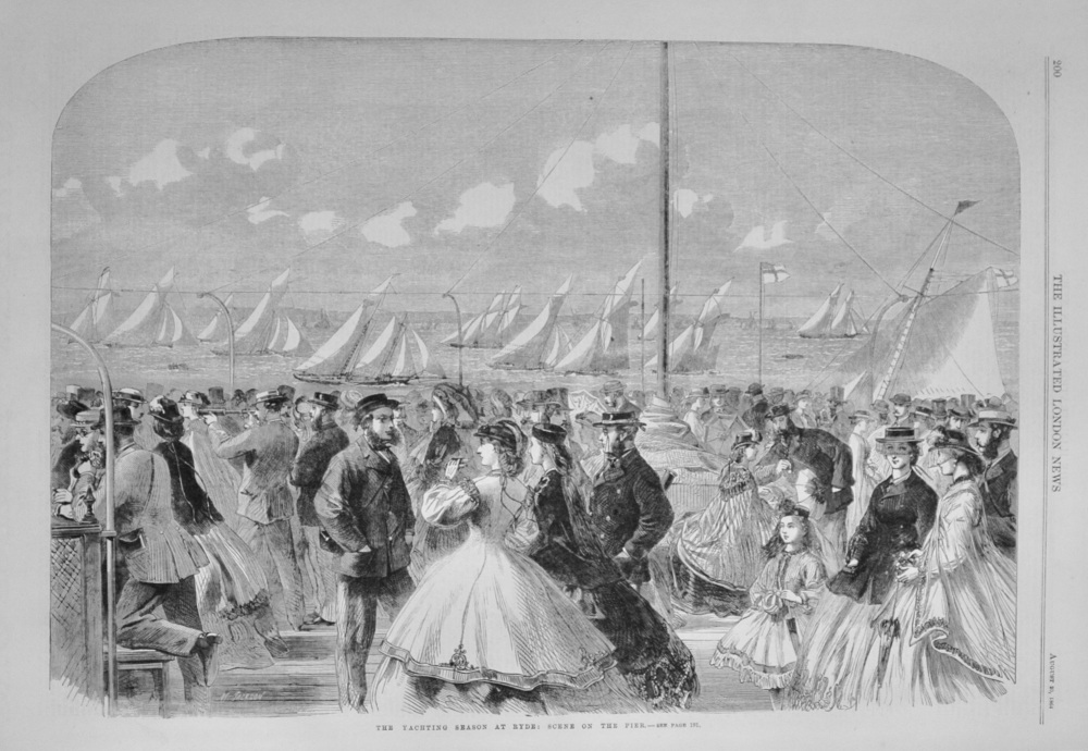 The Yachting Season at Ryde: Scene on the Pier - 1864