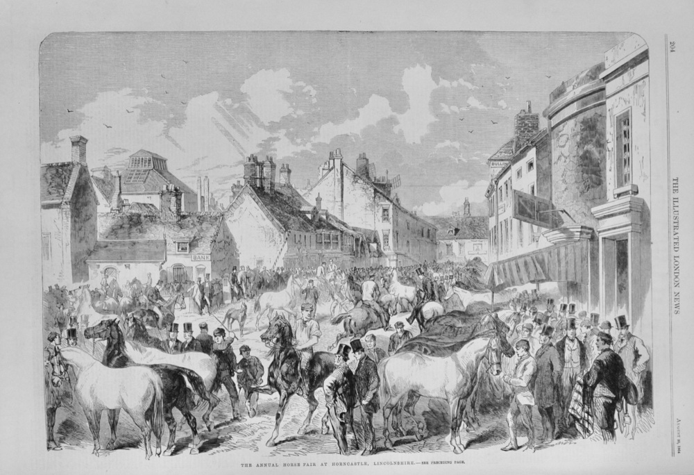 The Annual Horse Fair at Horncastle - 1864