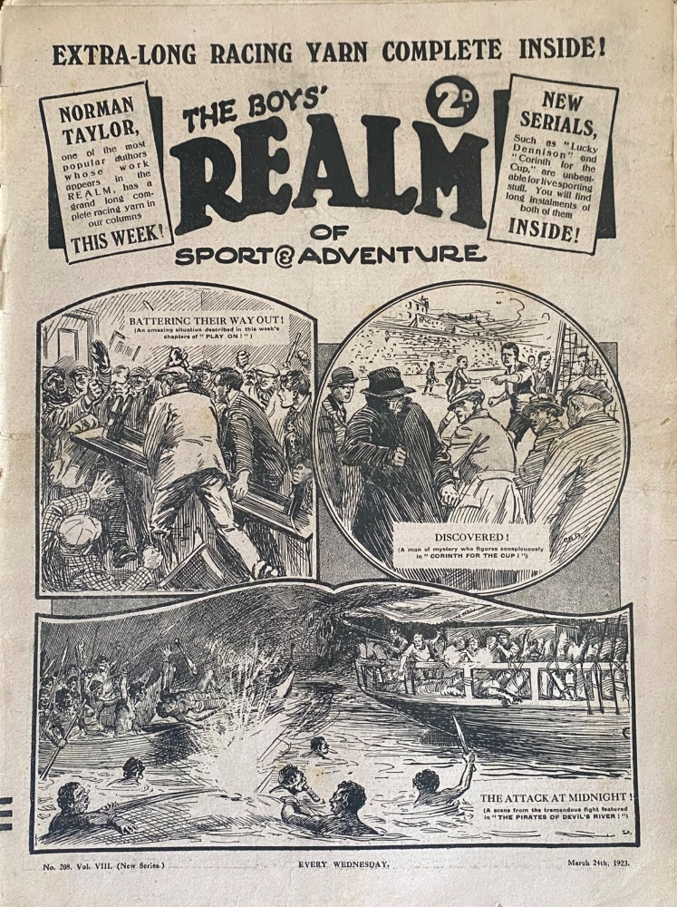 The Boys'  REALM of Sport & Adventure.  March 24th, 1923.