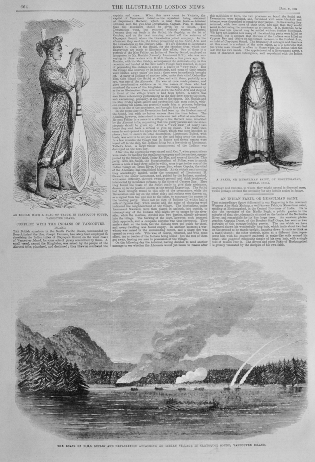 Conflict with the Indians of Vancouver Island - 1864